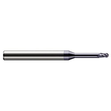 Harvey Tool 0.039in. 1 mm Cutter dia. x 0.059in. x 0.281in. 9/32 Reach Carbide Ball End Mill, 3 Flutes 868239-C3